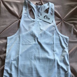 Zyia White Mesh Tank